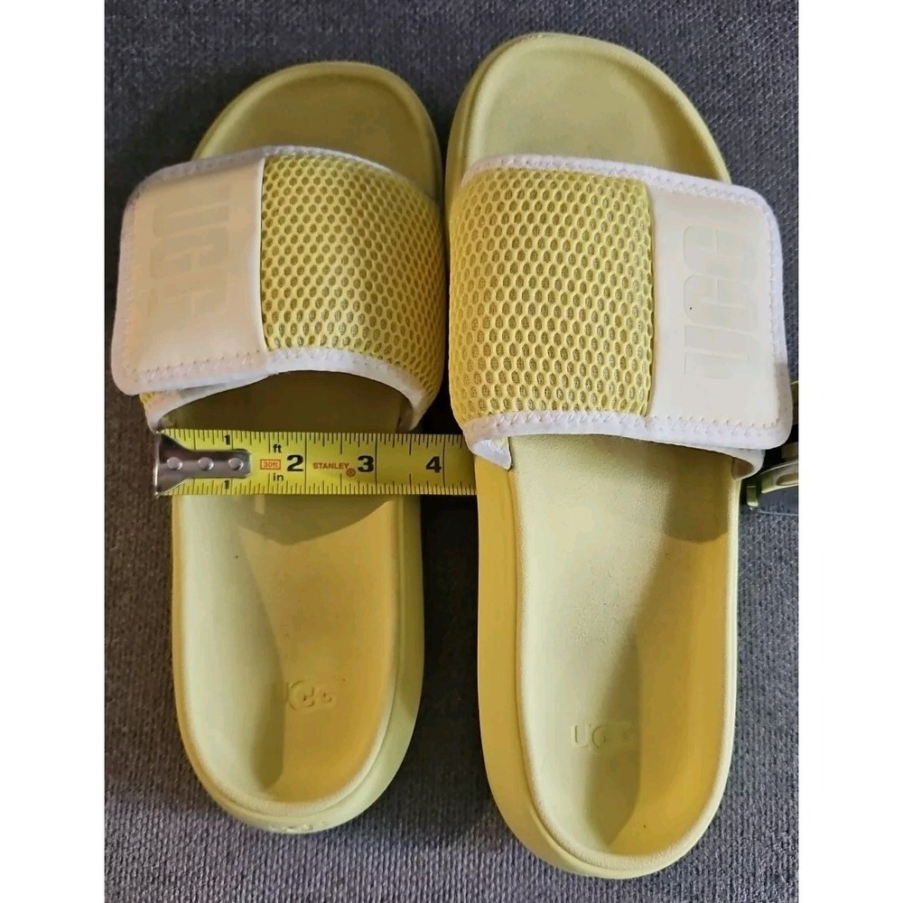 Ugg LA Light Sandals Womens Size 11 Yellow Slides Comfort No Size Tag - Picture 10 of 11